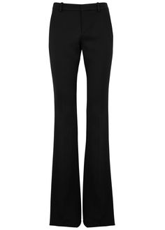 Elegant Black Flares For Evening, Black Elegant Evening Flares, Elegant Black Evening Flares, Sleek Wide Leg Flare Pants For Evening, Sleek Flare Wide Leg Pants For Evening, Elegant Wide-leg Flares For Evening, Elegant Flares For Night Out, Elegant Full-length Flares For Night Out, Elegant Full Length Flares For Night Out