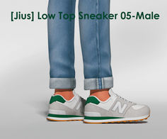 a pair of jeans and sneakers with the words just low top sneaker 05 - male