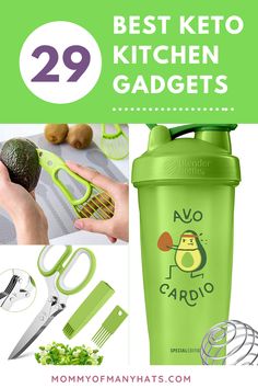 Easy keto tips, tricks and kitchen gadgets to make meal planning simple for beginners. 29 of the best keto gadgets for food storage and food prepping to make your weight loss journey successful.     Via MommyOfManyHats.com