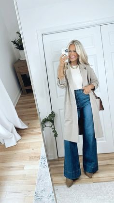 Commissionable link Satin Slip Skirt Outfit, Wide Leg Jeans Fall, Jeans Fall Outfit, Slip Skirt Outfit, Wide Leg Jeans Outfit, Satin Slip Skirt, Jeans Outfit Fall, Blazer Outfit