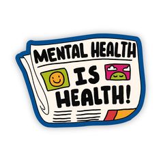 This Mental Health Awareness Sticker Was Made In Collaboration With Active Minds. Made From High-Quality, Durable Vinyl, These Mental Health Awareness Stickers Will Leave A Lasting Impression. Great To Decorate Laptops, Water Bottles, Car Windows, Coolers, Phone Cases, Journals, And More. Details: | 3.0" X 2.2" | Printed And Shipped With Care From The U.S.A. | High Quality And Durable Vinyl, Indoor And Outdoor Use | Waterproof And Weather Resistant | This Mental Health Awareness Sticker Was Made Vision Board For Good Mental Health, Awareness Stickers, Mental Health At Work, Mental Health Stickers, Trendy Stickers, Positivity Stickers, Sticker Design Inspiration, Paw Print Stickers