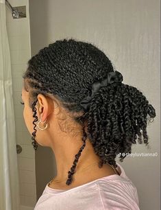 Hairstyle For Black Women, Shirts Embroidery, Cabello Afro Natural, Twist Ponytail, Mini Twists