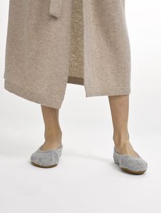 CASHMERE BALLET SLIPPER £118.45 Soft Slippers For Lounging, Comfortable Soft Slippers For Fall, Soft Slip-on Slippers For Loungewear, Spring Loungewear Slippers With Round Toe, Comfortable Spring Loungewear Slippers, Comfortable Slippers For Spring Loungewear, Comfortable Spring Slippers For Loungewear, Comfortable Slip-on Slippers For Loungewear, Luxurious Women