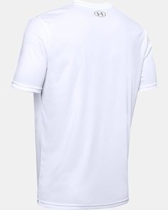 UA Tech™ fabric is quick-drying, ultra-soft & has a more natural feel|Material wicks sweat & dries really fast|Many UA Tech™ T's are made with recycled, traceable polyester & re-use about 5 bottles per shirt Casual White Dri-fit Activewear, White Jersey Tops For Gym, Functional White Dri-fit Tops, Casual White Dri-fit Tops, White Dri-fit Short Sleeve Tops, White V-neck Athleisure Activewear, White V-neck Sports Activewear, White V-neck Sportswear Top, White Moisture-wicking V-neck Tops