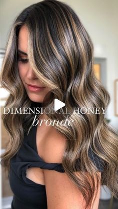 MARINA V SELLECCHIA on Instagram: "Dimensional Honey Bronde 🍯

Save this formula + let me know if you try it 📍
Tag someone you think this color would look good on 💁🏻‍♀️

@trussprofessional 
—melt 4.0 + 5.0
—glaze 8.73 + 9.31 + 10.3

Use code TRUSSMARINA to save 

@behindthechair_com @thebtcteam #behindthechair #thebtcteam #btcreelquickie #hairreels #hairvideos #hairtutorial #haireducation #haircolorideas #modernsalon #americansalon #beautylaunchpad #bestofbalayage #mastersofbalayage #beautifulhair #trendinghair #longhair #wavyhair  #brunette #brunettebalayage #brondebalayage #expensivebrunette  #brunettespecialist #warmbalayage #dimensionalbrunette #blondebalayage #dimensionalcolor  #formulabreakdownpost #haircolorformula  #trussprofessional #crazyfortruss" Warm Balayage, Dimensional Brunette, Hair Color Formulas, Dimensional Color, Modern Salon, Blonde Balayage, Tag Someone