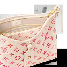 LOUIS VUITTON® - Carryall Pm - Sunrise Aquarelle Luxury Pink Shoulder Bag With Fold Over Clasp, Lv Pink Flower Bag, Pink And Orange Louis Vuitton, Pink Louis Vuitton Luggage, Louie Vuttion, Louis Vuitton Carryall, Louis Vuitton Gifts, Louis Vuitton Pink, Trunk Bag