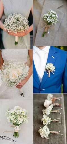 wedding bouquets and boutonnieres for the bride