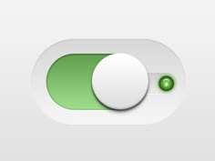 the button is green and white