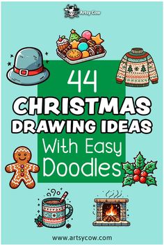 Looking for fun Christmas drawings to spice up your holiday crafts? Easy Christmas art ideas can often be elusive. Our resources provide inspiration to unlock your creative potential. Check our link and save this pin for endless holiday art ideas! How To Draw Christmas, Christmas Cards Drawing Simple, How To Draw Christmas Stuff, Simple Christmas Drawing Ideas, Simple Christmas Designs, Simple Christmas Doodles, Christmas Clipart Free Printable, Christmas Doodles Easy, Simple Christmas Drawings