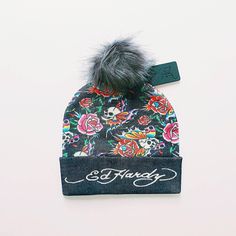 DEADSTOCK ED HARDY BEANIE, STILL WITH TAGS AND ORIGINAL PACKAGING 100% AUTHENTIC, BRAND NEW WITH TAGS. vintage deadstock y2k Ed Hardy beanie hat / Ed Hardy hat / Ed Hardy winter hat / Ed Hardy skully embroidered Ed Hardy logo branding on front, as well as crazy floral and skull print graphic throughout. super thick, warm and cosy  90s Y2K beanie UK AND WORLDWIDE SHIPPING. Trendy Beanie For Streetwear, Trendy Multicolor Winter Beanie, One Size Winter Hats For Streetwear, Trendy One-size Hat For Streetwear, Trendy Multicolor Winter Hats, Trendy Adjustable Beanie For Streetwear, Winter Streetwear Hat, Trendy One Size Beanie Cap, Trendy Fitted Warm Hats