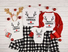 Merry Christmas Reindeer Shirt, Funny Christmas Shirt, Reindeer Shirt, Christmas Family Shirt, Christmas Shirt, Christmas Antlers Shirt Looking for a unique way to express your creativity? Look no further than GifteeART, where you can design your own personalized tees! Our fully customizable t-shirts are wearable works of art, carefully crafted to showcase your style and personality. Whether you're looking to stand out in a crowd or give a memorable gift, our tees are the perfect choice. With our commitment to quality, you can rest assured that your tee will not only look great but also be comfortable and long-lasting. So why wait? Let us help you tell your story with a tee that's as unique as you are! TO ORDER SHIRTS: 1. Choose your shirt size and color, and we will select the best print Pjs Family, Cheer Shirt, Matching Christmas Shirts, Christmas Party Shirts, Christmas Pjs, Merry Christmas Shirts, Winter Shirts, Family Christmas Pajamas, Group Shirts