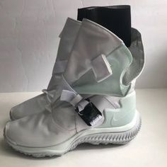 Nike | Shoes | Nike Gaitor Space Boots Cyber Punk | Poshmark Space Boots, Alien Robot, 60’s Mod, Space Suits, Green Tech, Frutiger Aero, Retro Future, World Fashion, Space Suit