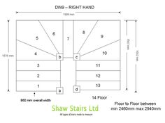 the floor plan for shaw stairs ltd