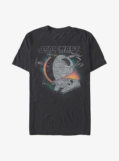 Star Wars Retro Ships T-Shirt 80s Star Wars, Star Wars Shirt, Star Wars Vintage Shirt, Hot Topic Band Tees, Star Wars Boy Shirt, Star Wars Merch, Star Wars Tee, Baggy Tops, Star Wars Graphic Tees