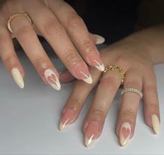 Nails And Rings, Uñas Ideas, Fire Nails, Funky Nails, Dream Nails, Minimalist Nails, Chic Nails, Pretty Acrylic Nails