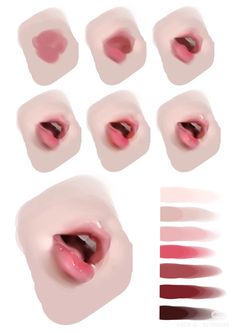 various images of different shapes and sizes of lips