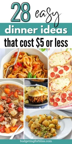 the best dinner ideas that cost $ 5 or less