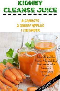 the recipe for kidney cleanse juice and carrots