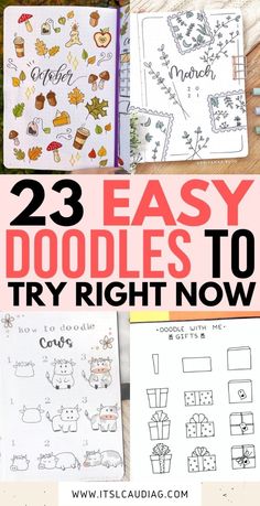 the 25 easy doodles to try right now