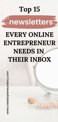 Looking for inspiration? Check out these must-read newsletters for creative entrepreneurs and online business owners. Get tips on marketing, productivity, and creativity straight to your inbox. Stay ahead of the curve and make your business thrive with invaluable insights from industry leaders. Online Entrepreneur