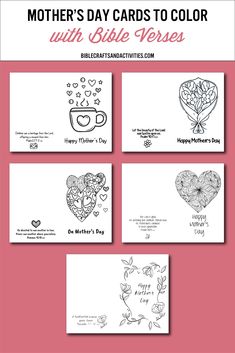 mother's day cards to color with bible verses