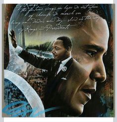 Martin Luther King and Pres. Barack Obama Inauguration. What a joyous day!!! Black Leaders, Black Artwork, Black Love Art, Black Art Pictures, African History, Afro Art