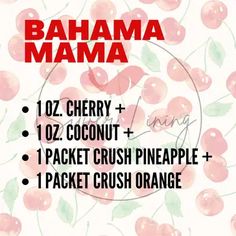 the label for banana mama is shown in red