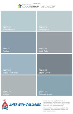 the color scheme for sherwinn - williams's paint colors