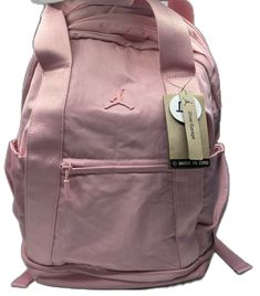 Pink Large Capacity Sporty Backpack, Sporty Pink Backpack, Sporty Pink Standard Backpack, Pink Sports Backpack, Pink Sporty Standard Backpack, Pink Standard Backpack For Sports, Casual Pink Backpack Gym Bag, Functional Pink Everyday Backpack, Functional Everyday Pink Backpack