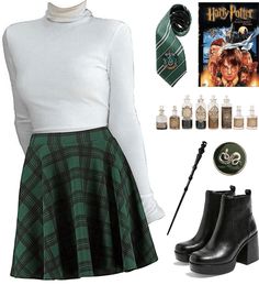 a harry potter outfit is shown with accessories