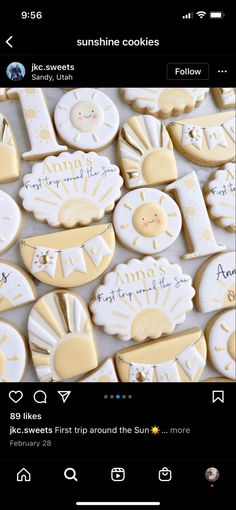 some cookies that are sitting on top of each other in the shape of baby's names