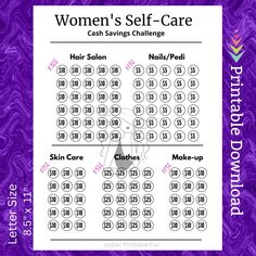 Women Self Care, Cash Savings, Premature Wrinkles, Savings Challenge Printable, Painted Nails, Latest Makeup, Facial Scrubs, Care Hair