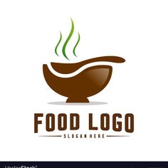 food logo design with bowl and spoon