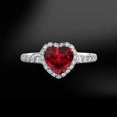 HEART RUBY & DIAMOND Gold RingThis ring is handmade like all our products, with accuracy by our goldsmiths with over 40 years experience. Included in the price is the opportunity to add a personalised touch by engraving your MR jewellery and make it uniquely yours.ITEM INFORMATION:-RubyWeight: 1.50 caratsShape: Heart-Diamonds Colour Grade: GClarity: VVSCut Grade: Excellent -Gold 18KCertificate available on request.All ring sizes available.MR London are specialists in fine handmade jewellery Ruby Ring Designs, Silver Solitaire Engagement Ring, Diamond Gold Ring, Natural Ruby Ring, Diamond Color Grade, Diamond Heart Ring, Ruby Diamond Rings, Etsy Gold Ring, Engagement Ring Sizes