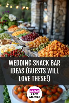 wedding snack bar ideas guests will love these