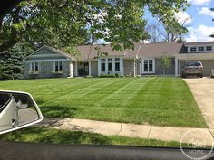 a house with a car parked in front of it