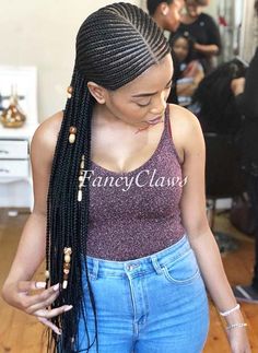 43 Cool Ways to Wear Feed In Cornrows | Page 2 of 4 | StayGlam Pony Styles, Haitian Clothing, Ghana Braid Styles, Corn Rows, Cornrow Styles, Women Braids, Summer Braids, Hairstyles Pictures, Amazing Hairstyles