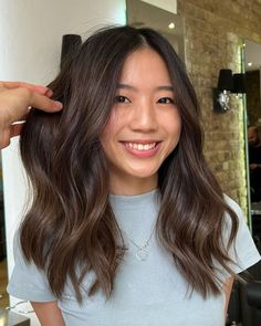 Michael Malik on Instagram: "You get what you pay! 🤌🏽 Amazing color transformation by me! @michaelhairlondon Limited availabity! . . .#balayage #balayagelondon #londonbalayage #londonhaircut #olaplex #americansalon" Asian Brown Hair, Asian Hair Highlights, Balayage Asian Hair, Brunette Hair Cuts, Warm Brown Hair, Hair Color Asian, Black Hair Balayage