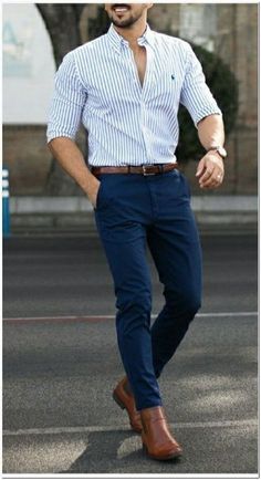 Mens Dress Outfits, Kemeja Lelaki, Formal Men Outfit, Mens Fashion Blazer, Trendy Mens Fashion, Men Fashion Casual Shirts