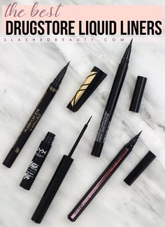 The 4 Best Drugstore Liquid EyelinersLong Lasting Waterproof Liquid EyelinersSlashed Beauty Best Smudge Proof Mascara, Make Up Diy, Mac Lipstick Swatches, Smudge Proof Mascara, Lipstick For Fair Skin, Eyeliner Waterproof, Best Drugstore Makeup