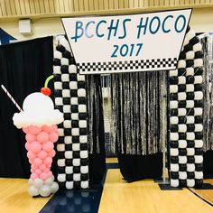 an ice cream sundae is on display at the bchs hocco 2017 event