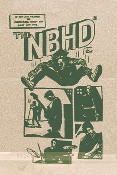 an advertisement for the n b h d