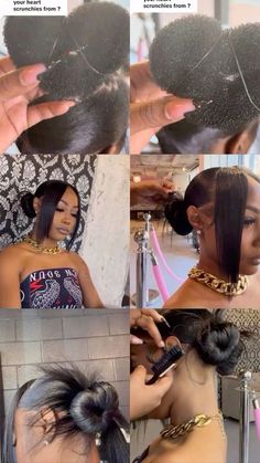 Dresses For Nice Dinner, Hairstyles For Vegas For Black Women, Two Low Space Buns Black Women, Heart Updo Hairstyles, Hair For Prom Black Women, 90s Hair Styles Black Women, Good Protective Styles For Natural Hair, Sleek Styles Black Women, Two Week Hairstyles Black Women