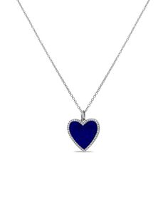 Our popular and most requested product because of its beauty. My medium blue heart lapis pendent necklace with pave diamonds around it set on either 14K yellow, rose or white gold. Everyone will love your medium size blue lapis heart pendent necklace!!! 14K Yellow, Rose or White Gold Lapis stone is the blue heart (pendent) 0.020 carats in diamonds Approximately 1/2" size Chain is a total of 18", with options to wear at 16", 17" and 18" Limited quantities Heart Pendent, Lapis Stone, Pendent Necklace, Blue Lapis, Blue Heart, Yellow Rose, Love Your, Pave Diamonds, Medium Blue