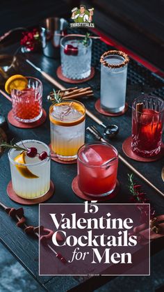 Discover 15 irresistible Valentine cocktails for men that blend romance and strength! From masculine bourbon drinks to whiskey-infused delights, these popular mixed drinks are perfect for celebrating love. Explore our collection of strong Valentine cocktails and beautiful cocktails that will impress any guy. Whether you're looking for Valentine’s Day cocktails for him or romantic cocktails for men, these drink recipes are sure to elevate your celebration. Cheers to love with these manly cocktails! Manly Cocktails, Popular Mixed Drinks, Popular Drink Recipes, Bourbon Drinks Recipes, Romantic Cocktails, Valentine Drinks, Valentine Cocktails, Bourbon Drinks, Rum Cocktails