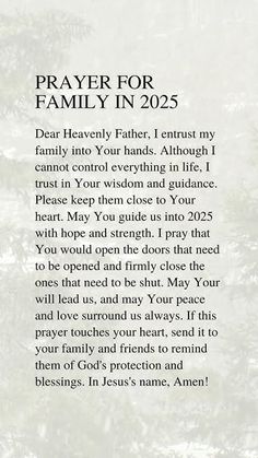 prayer for family in 2055