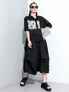 Sku CY-!63514 Material >70%Cotton Style A-line , Irregular clipping , Personality Feature Elasticity , Solid Color Occasion Casual , Original Creation Seasons Summer Type Skirts Color BLACK,KHAKI Size FREE SIZE Model's weight:50kg_ Model's height:170cmï¼66.93inches) Please consult the size chart we provide for this item's measurements to help you decide which size to buy.Please note: There may be 1-3cm differ due to manual measurement. Waist Hips Skirt Length FREE SIZE 25.20-35.43 53.54 29.92 Black Khakis, Cotton Style, A Line Skirt, Skirt Length, A Line Skirts, Free Size, Harem Pants, A Line, Size Chart