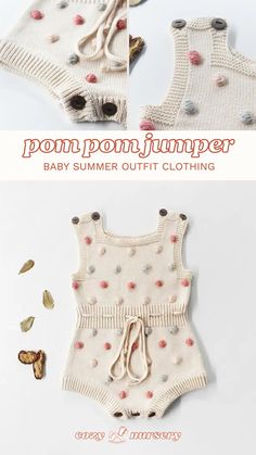 Dive into summer with our cute and playful pom pom jumper! Ideal for sunny day adventures, this piece brings boho flair and summer comfort together. Keep your little one trendy and comfy all season long! #BabySummerFashion #KnittedClothing Baby Fashion Summer, Summer Baby Clothes, Baby Summer, The Class, Sunny Day