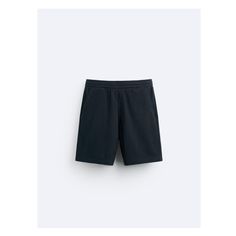 Relaxed fit shorts. Adjustable elastic waistband with drawstring. Side pockets and back pocket. Casual Bermuda Pull-on Shorts, Casual Pull-on Bermuda Shorts, Casual Shorts With Ribbed Waistband And Short Inseam, Casual High-waisted Athletic Shorts With Ribbed Waistband, Zara Bottoms With Built-in Shorts, Sporty Short Bottoms With Pull-on Style, Sporty Short Pull-on Style Bottoms, Sporty Pull-on Style Short Bottoms, Zara Cotton Bottoms With Built-in Shorts