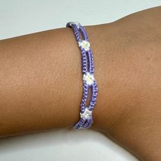 Size and colors are customizable Handmade Casual Braided Bracelets, Casual Handmade Braided Bracelets As Fashion Accessory, Handmade Casual Braided Bracelet, Trendy Adjustable Chain Bracelet For Beach, Trendy Purple Braided Bracelet For Gift, Trendy Purple Braided Bracelet Gift, Handmade Adjustable Purple Bracelets, Handmade Trendy Braided Bracelets, Handmade Adjustable Purple Bracelet